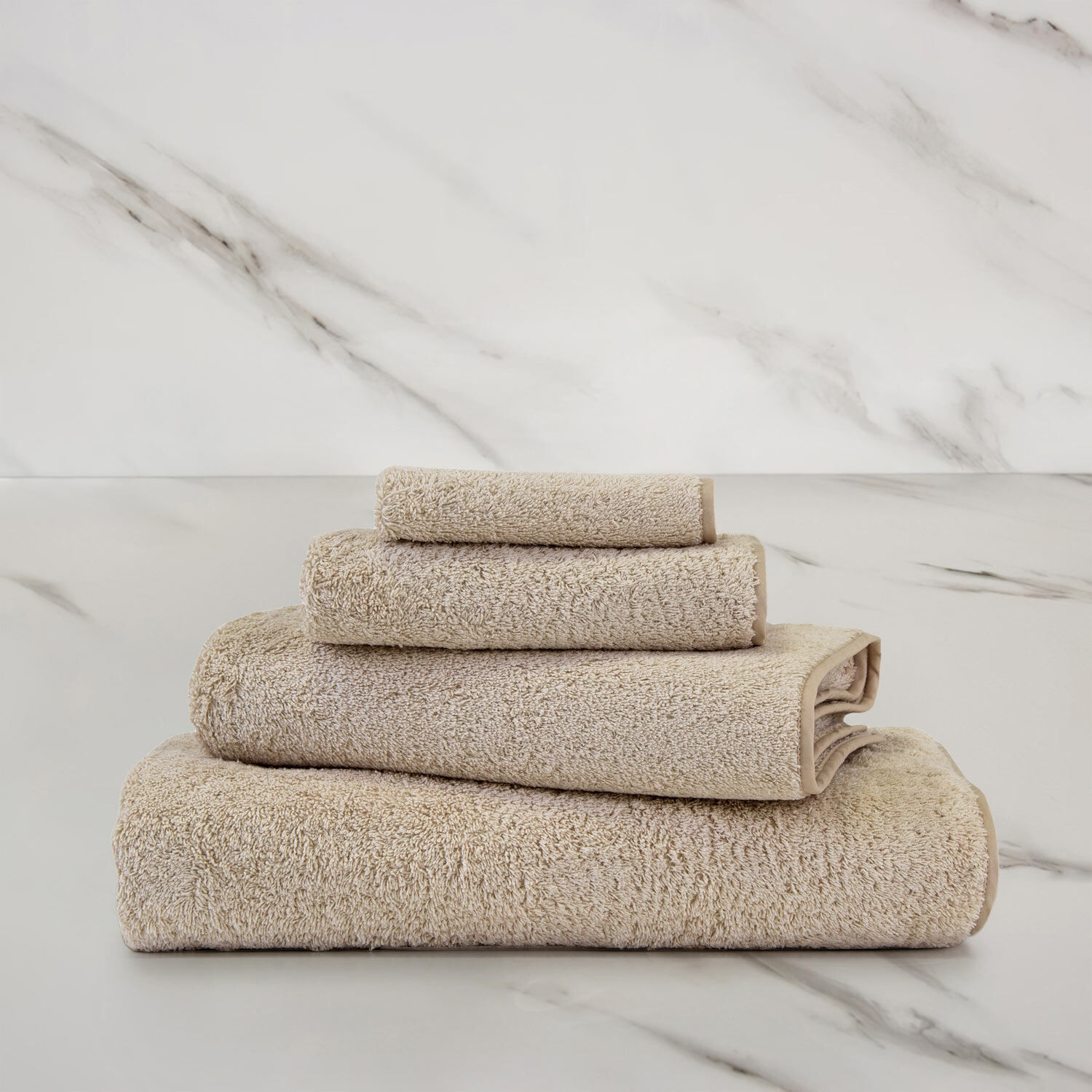 White Classic Luxury Bath Sheet Towels Extra Large | 35x70 Inch | 2 Pack,  Beige