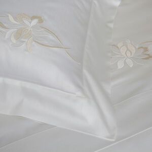 slide 3 Lotus Flower Embroidered Sheet Set