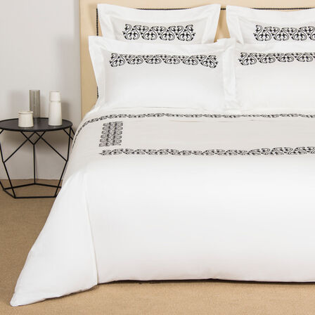 Ornate Medallion Embroidered Duvet Cover