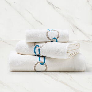 slide 1 Links Embroidered Bath Towel