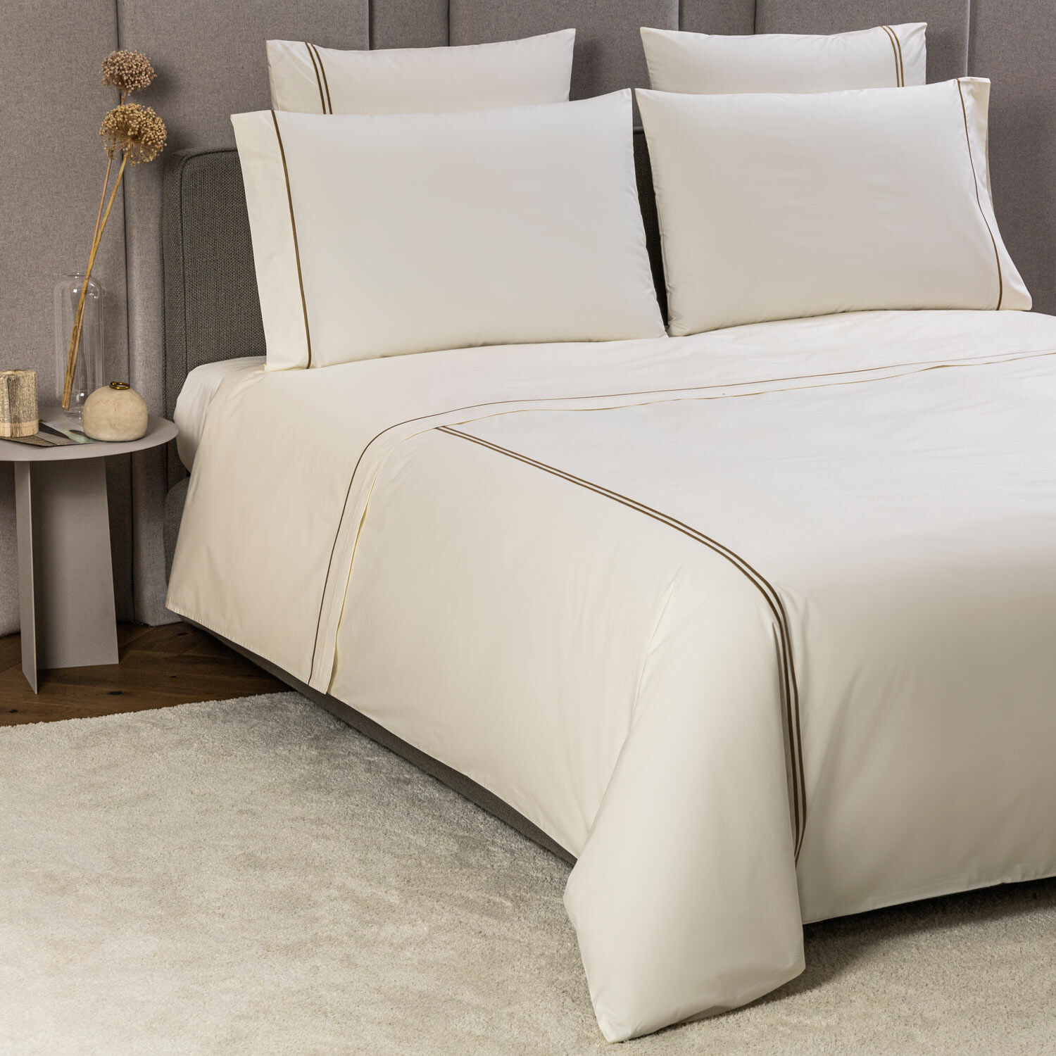 Contemporary Percale Sheet Set Frette