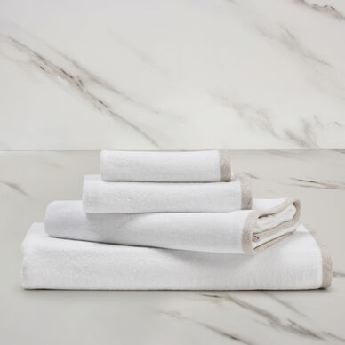 Light Terry and Linen Crepe Bath Towel