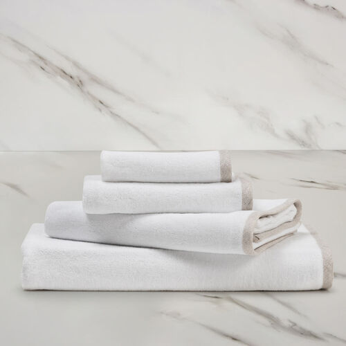 slide 1 Light Terry and Linen Crepe Bath Towel