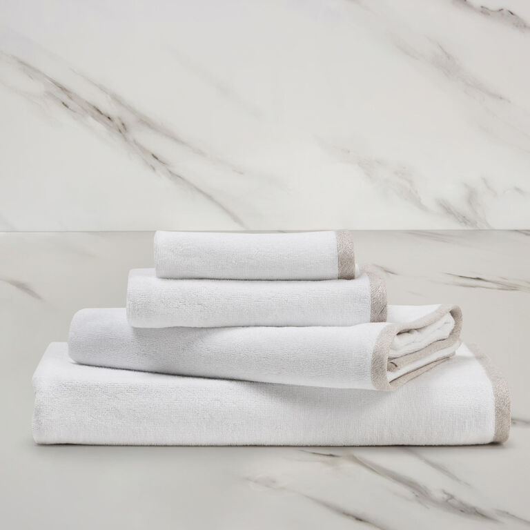 slide 1 Light Terry and Linen Crepe Bath Towel