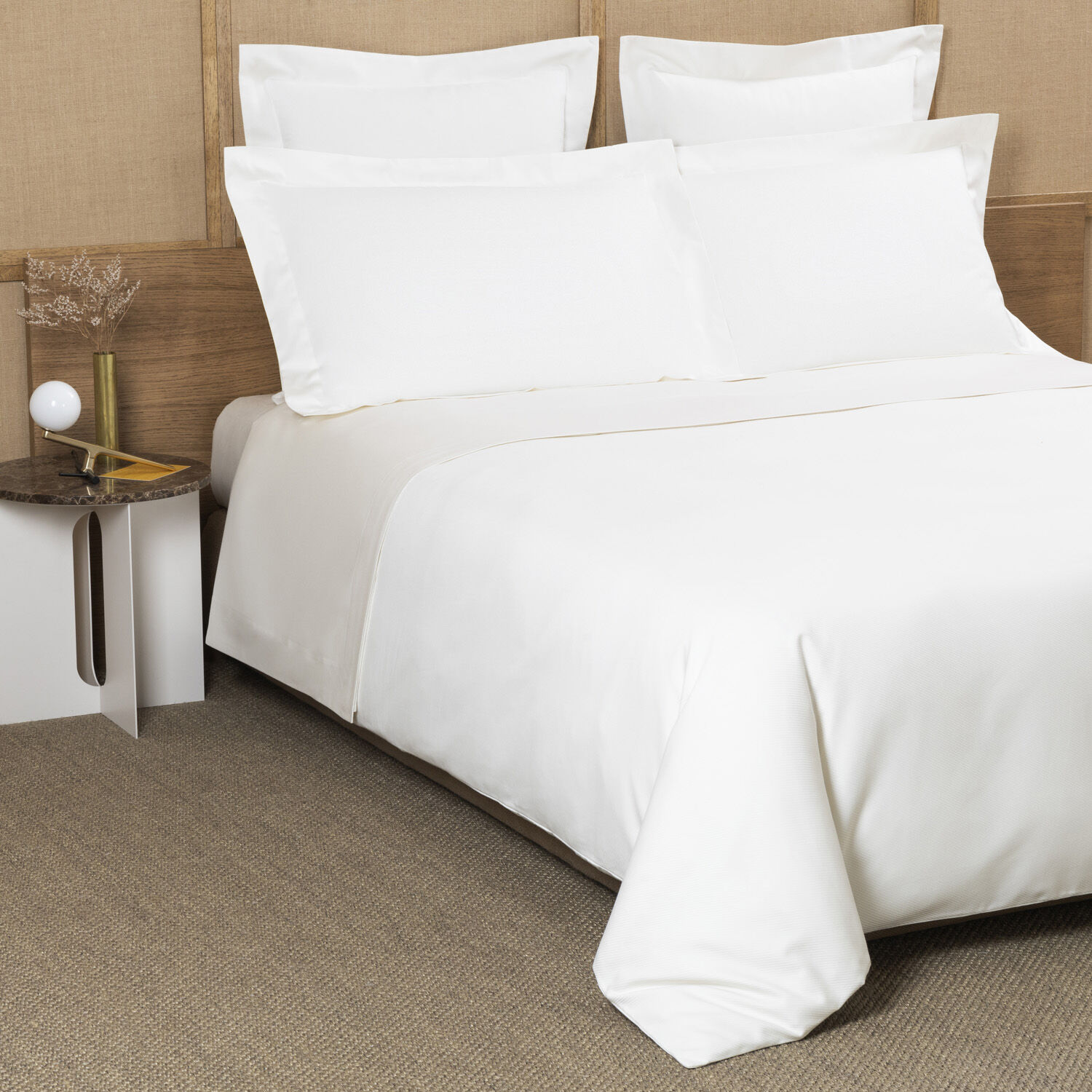 FRETTE　フレッテ　アッパーシーツ　240×290cm　綿100%　白 Leisure Sateen Sheet Set | Frette