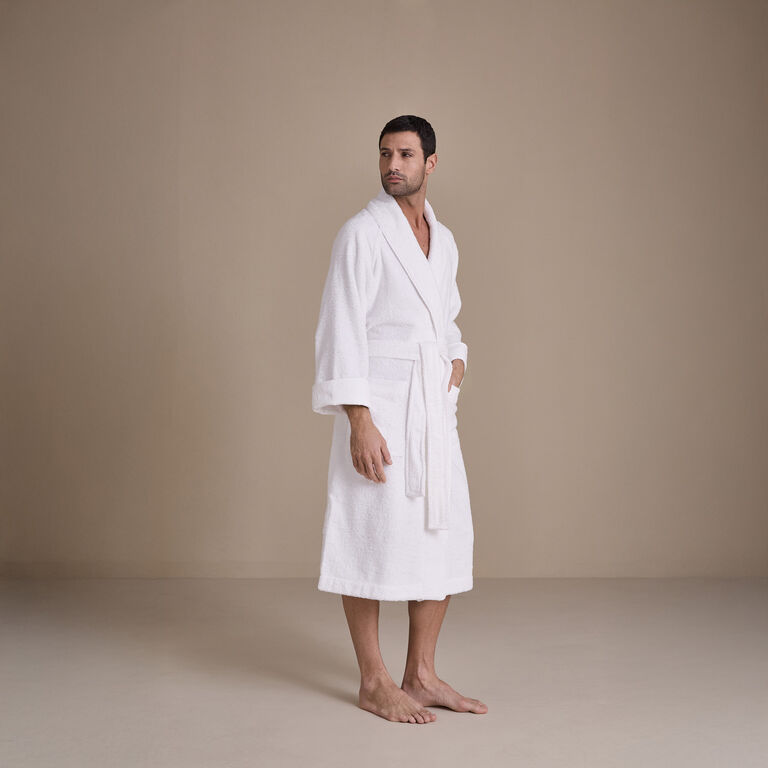 slide 3 Unito Shawl Collar Bathrobe