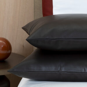 slide 5 Luxury Soft Leather Decorative Pillow Cover