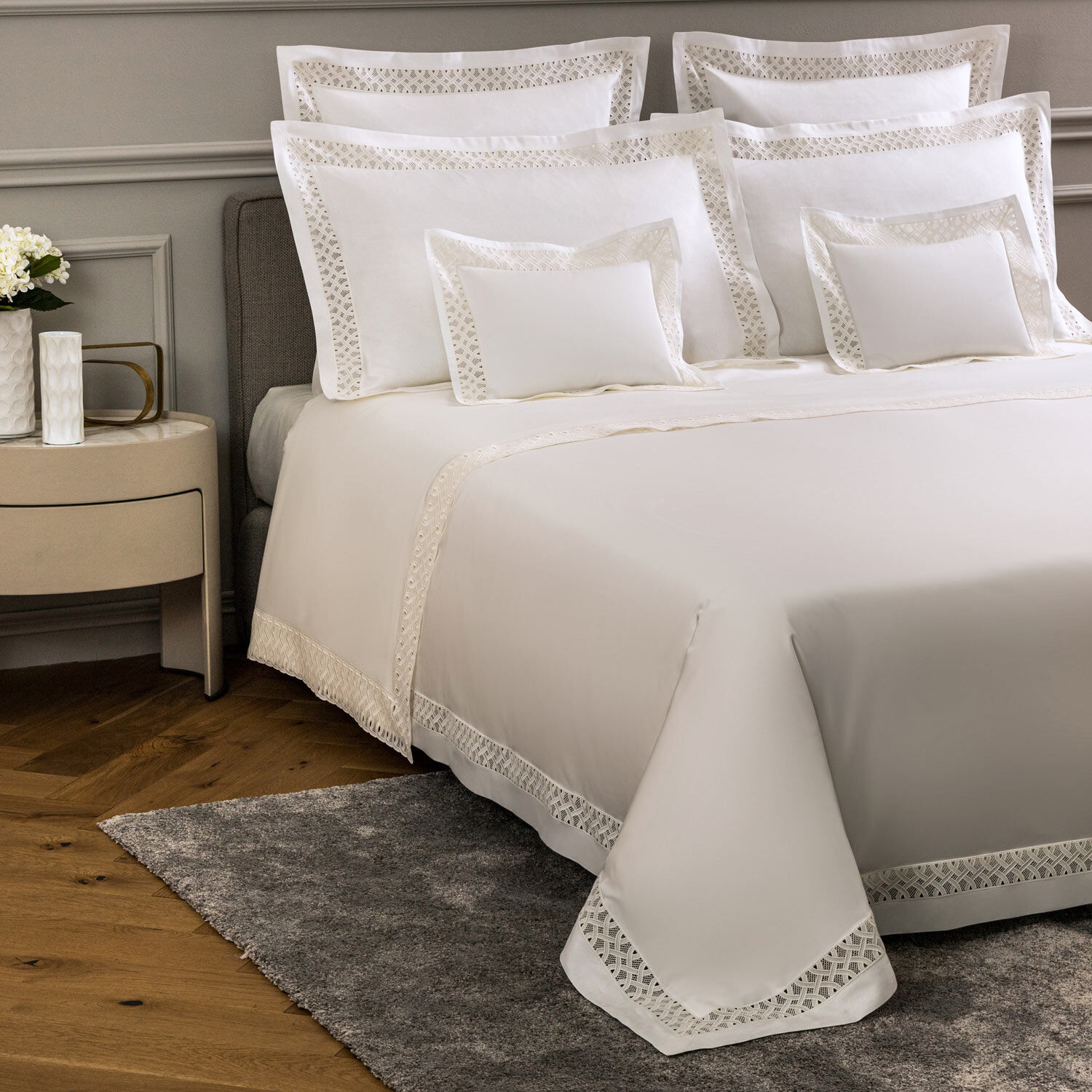 Auspicious Lace Boudoir Sham