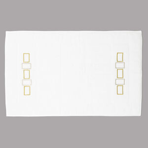 slide 2 Bold Bicolor Embroidery Bath Mat