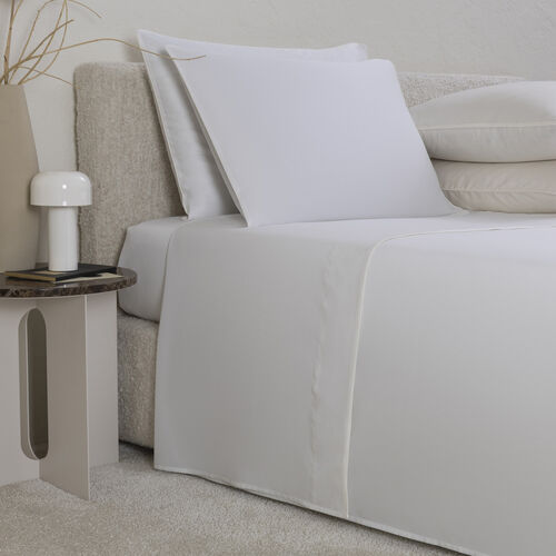 Greenwich Sheet Set in White-Ivory, Queen