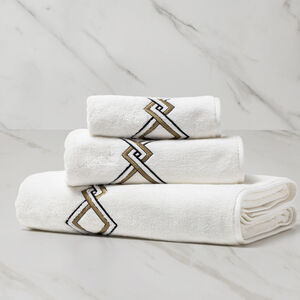 slide 1 Twist Embroidery Bath Sheet