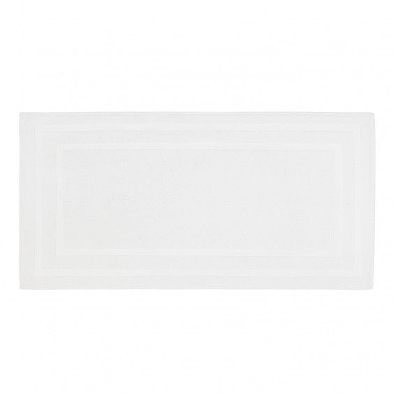 Lanes Border Bath Towel White