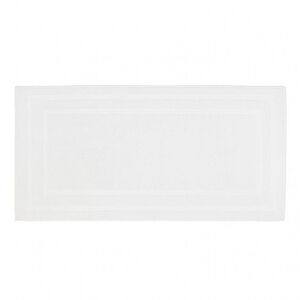 slide 2 Lanes Border Bath Mat White