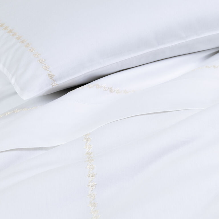 slide 5 Houndstooth Embroidery Duvet Cover