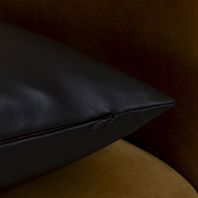 slide 3 Luxury Soft Leather Decorative Pillow Cover