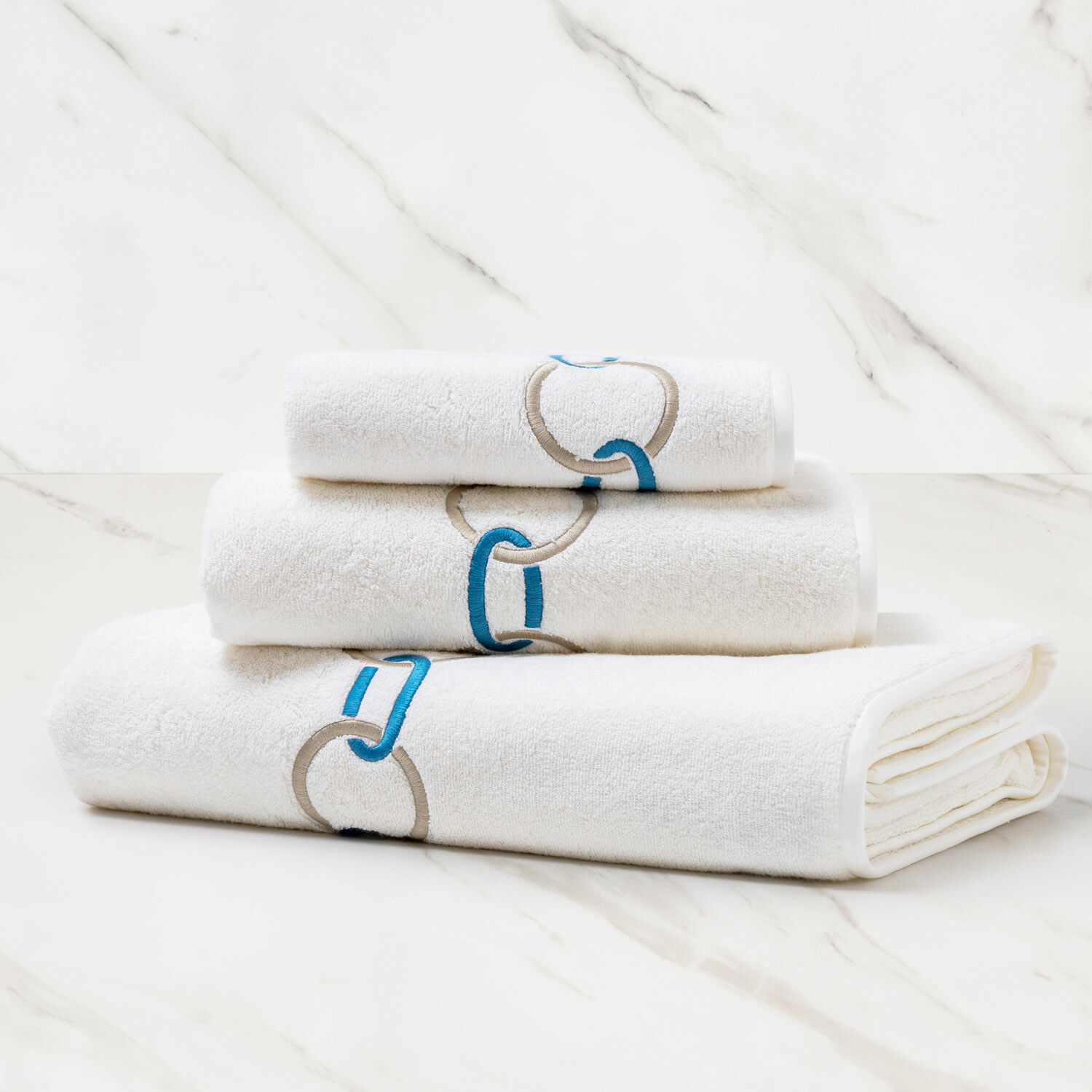 Links Embroidered Bath Sheet