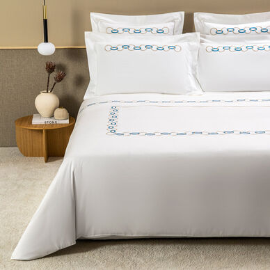 Links Embroidered Duvet Cover