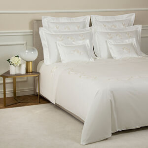 slide 5 Lotus Flower Embroidered Sheet Set