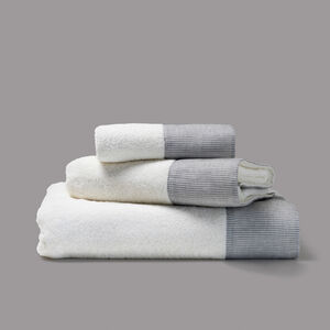 slide 3 Graphite Border Bath Towel