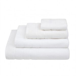 slide 2 Lanes Border Hand Towel White
