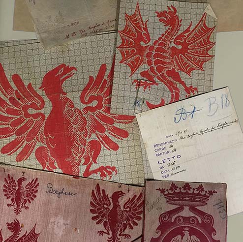 1 of 4: Borghese family emblem sketches 1900