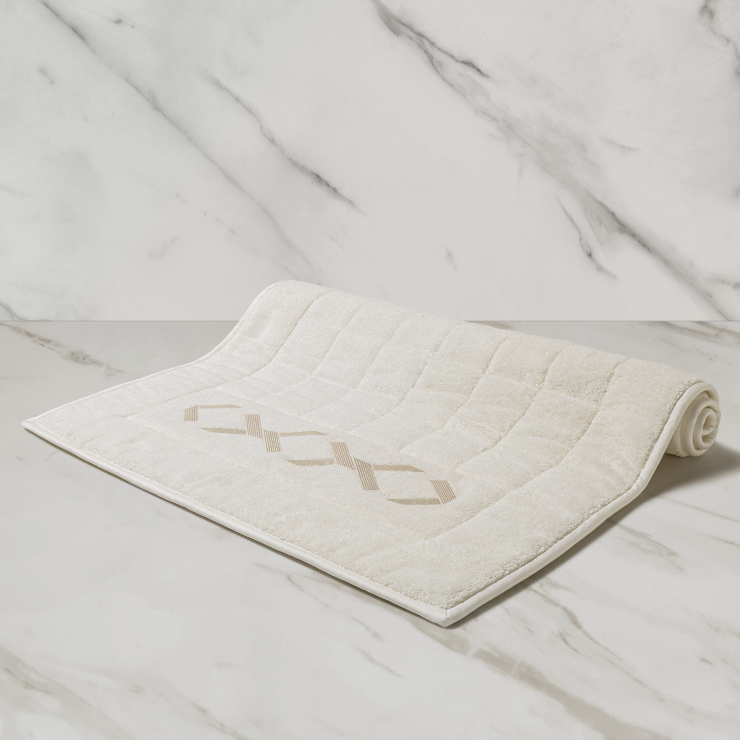 Continuity Embroidered Bath Mat Frette