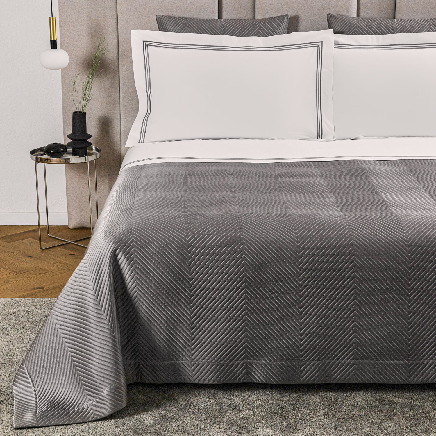 Luxury Herringbone Bedspread Frette